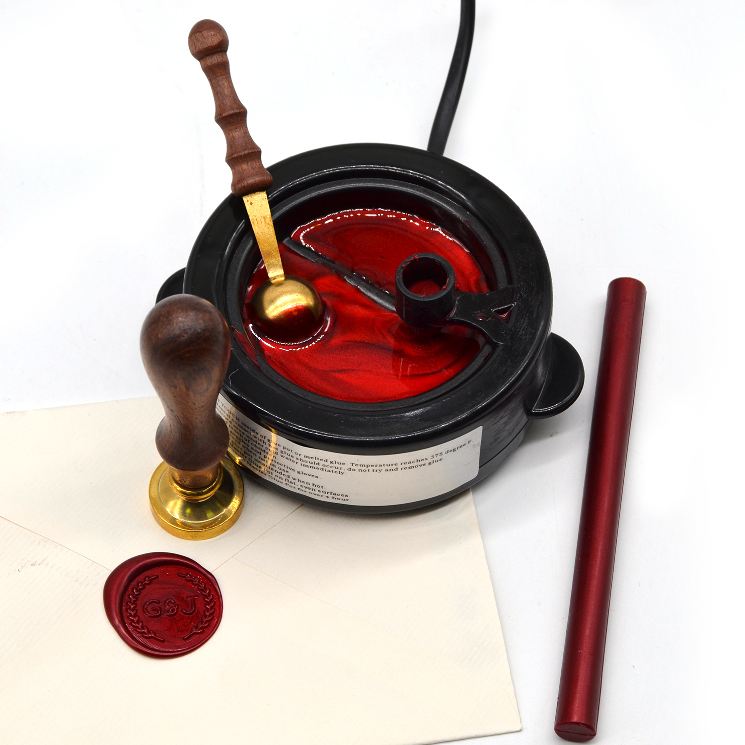 Mini Electric Sealing Wax Furnace Wax Melts Warmer Stove Pot for Sealing  Wax Glue Sticks Beads Fire Paint Heater Seal Stamp Tool. 
