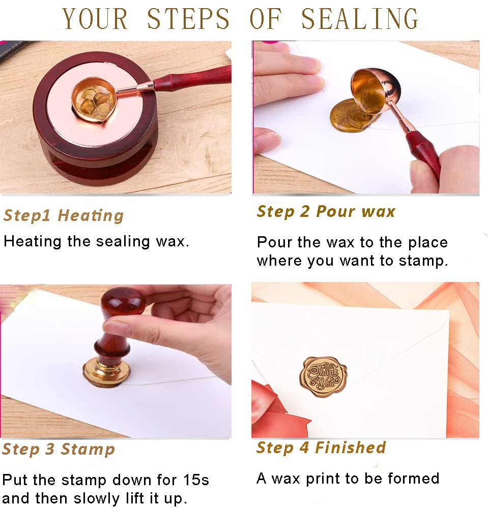 Wax Envelope Seal Stamp Kit, Wax Envelop